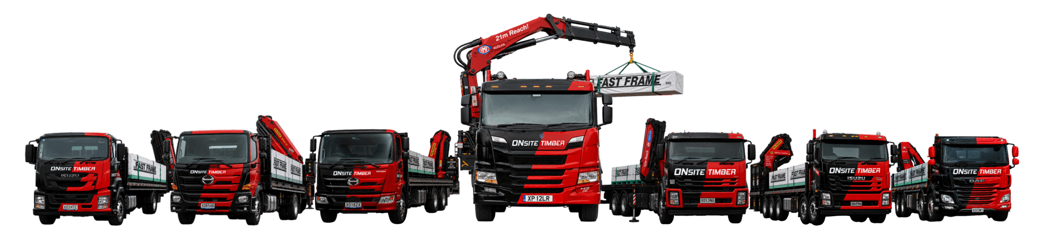 Onsite Timber delivery truck fleet